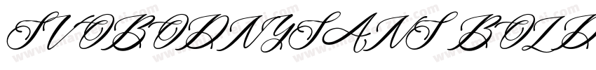 SvobodnySans Bold Ob字体转换